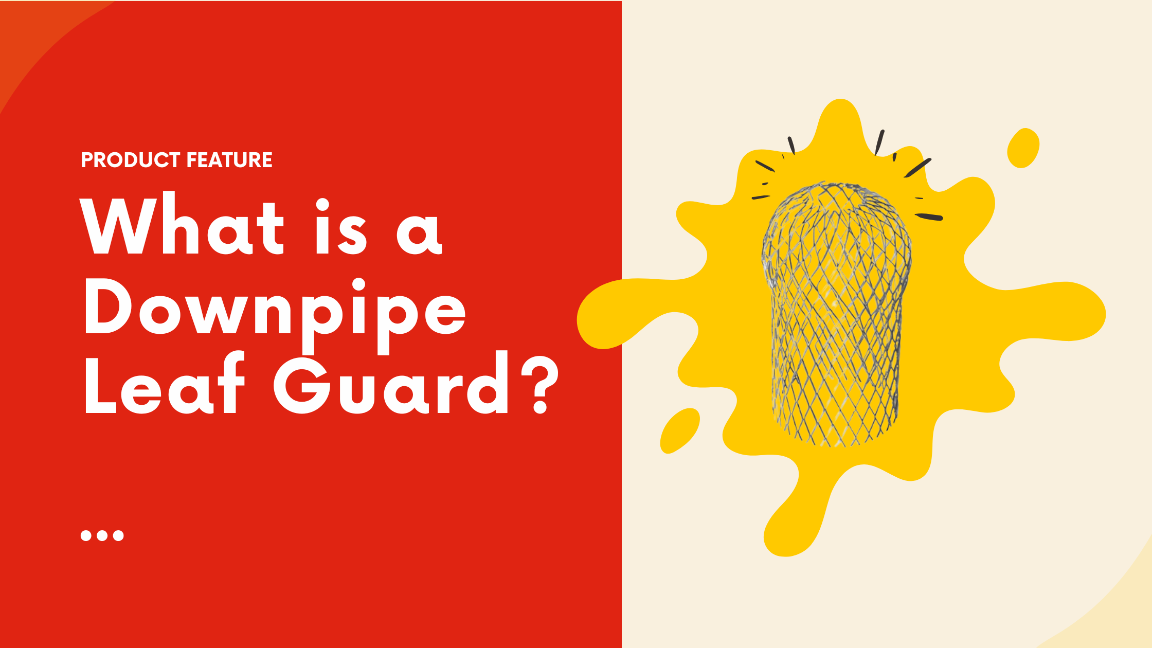 Downpipe Leaf Guard – Expandable Gutter Debris Filter for Blockage Prevention