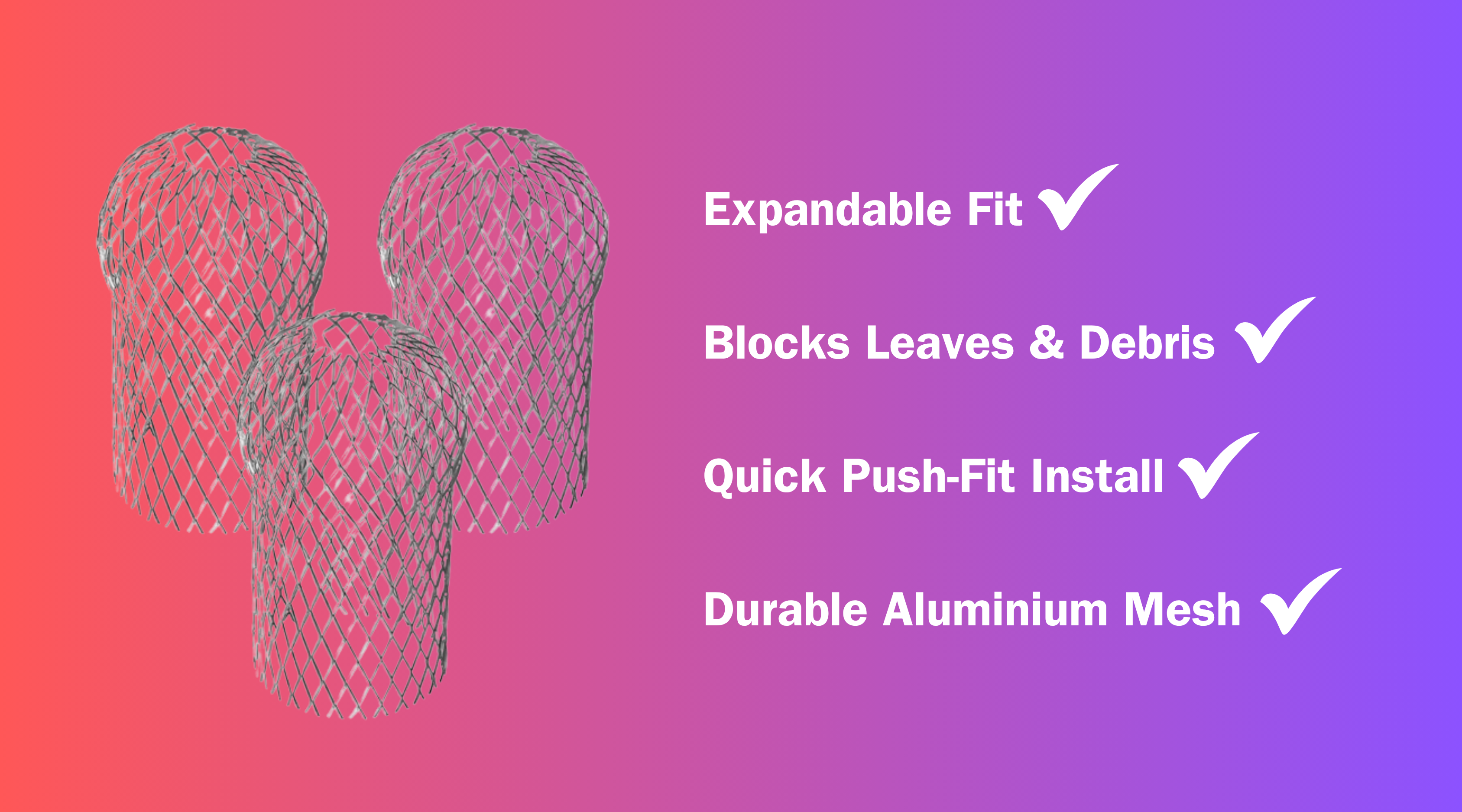 Downpipe Leaf Guard – Expandable Gutter Debris Filter for Blockage Prevention