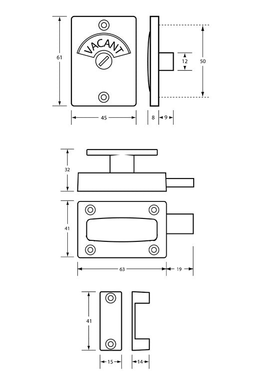 100A T Handle Lock & Indicator Set - Visible Fix