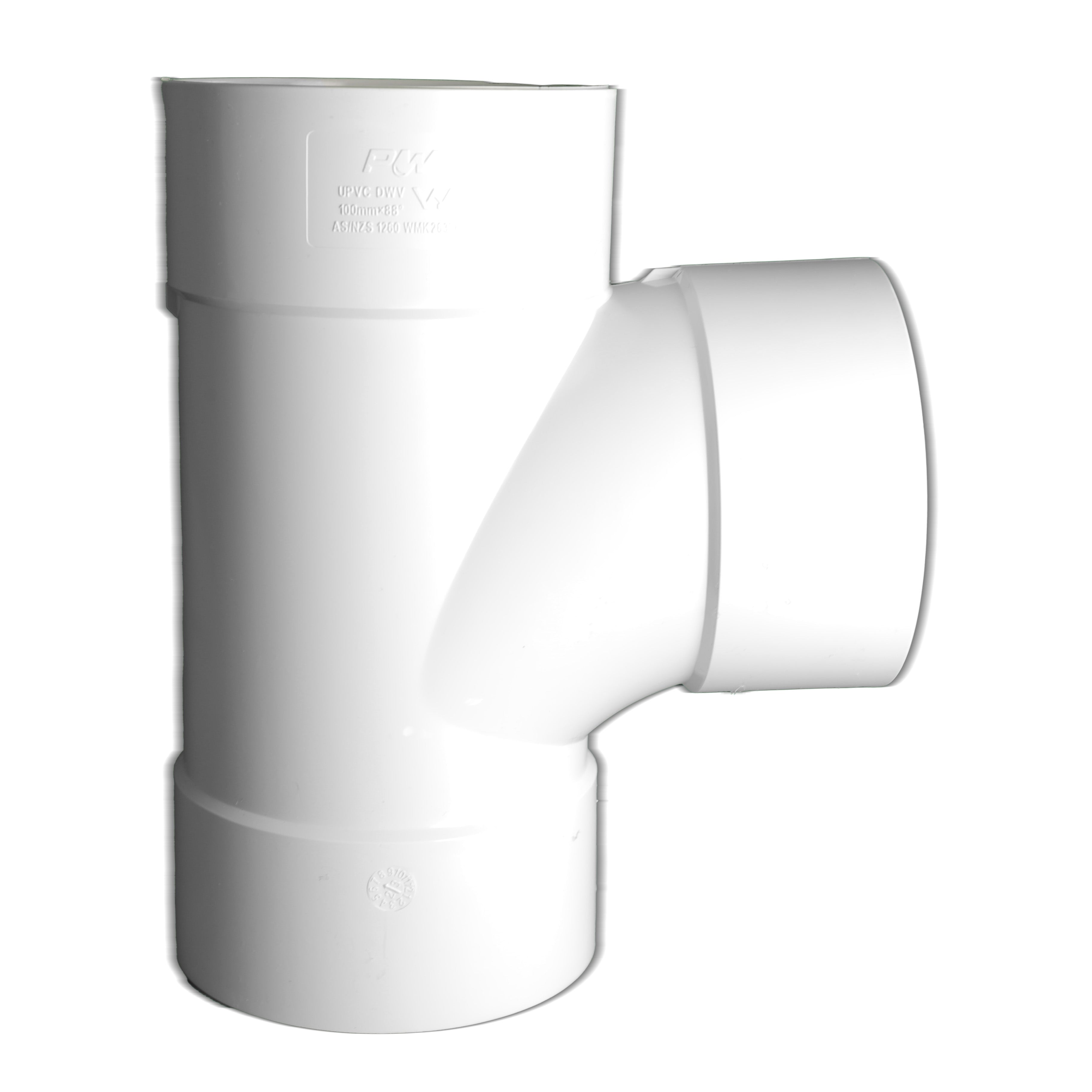 DWV Junction 100mm x 90 Degree Female & Female Plain