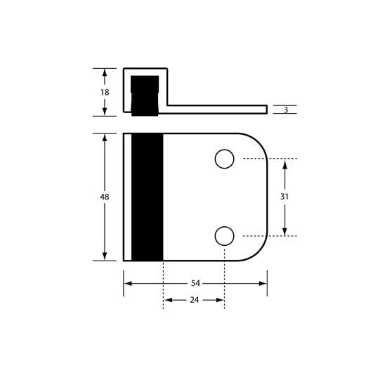 101R Round Edge Door Bumper - Visual Fix