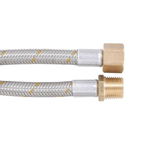 10 Mm Stainless Steel Gas Hose 1/2″ Bsp Ff X 1/2″ Bsp M (450 Mm)