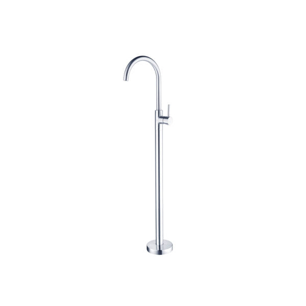 Floormount Mixer Matte White