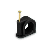 Quick Clips (Closed) Pex/Black - Masonry Nail - 100 Bag