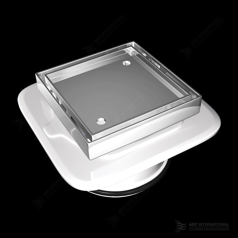 Bermuda Megaflex™ Square Floor Waste - Chrome