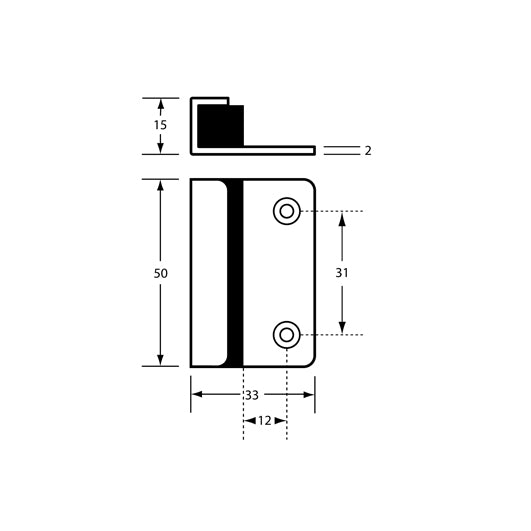 116 Edge Mounted Door Bumper