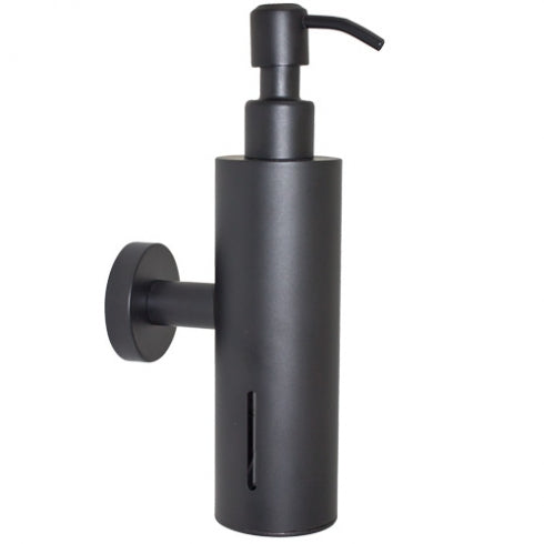Sorrento Designer Black Soap Dispenser 200ml Mounting Flange 50mm Diameter