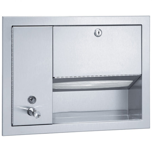 Towel and Soap Dispenser Recessed Fixing