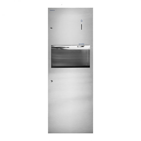 Clean Hands 3 in 1 Sanitiser Paper towel dispenser and Waste Receptacle Stainless Steel