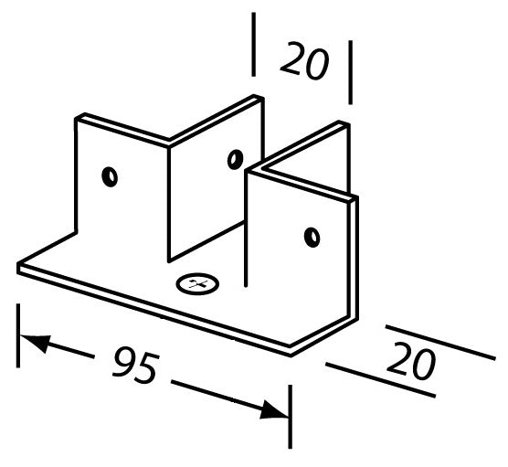 T Piece Foot Bracket Only
