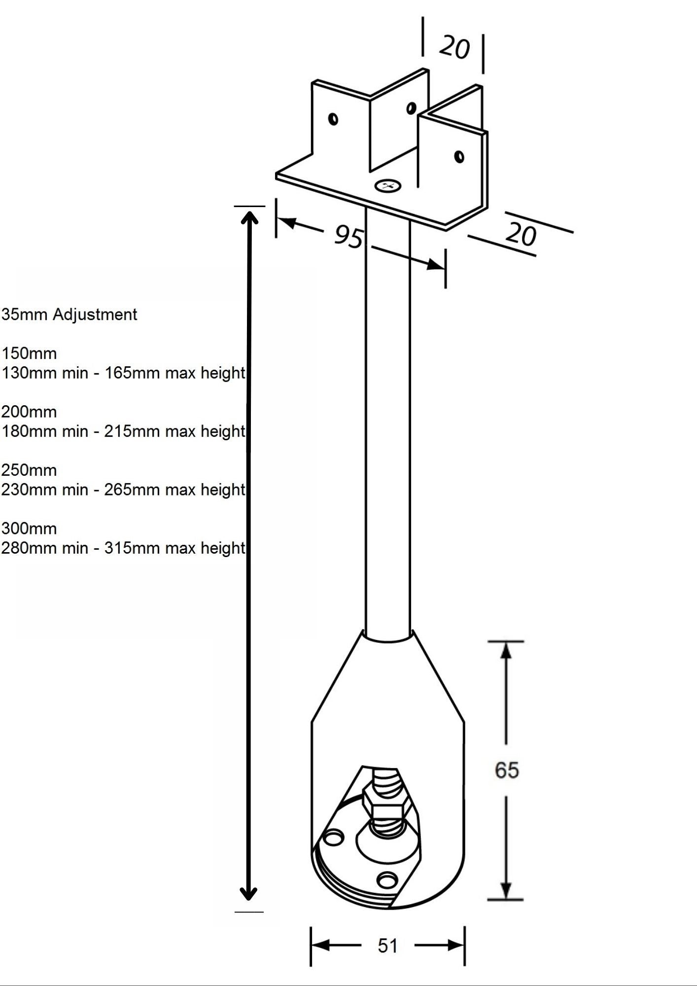 T Piece Foot Assembly
