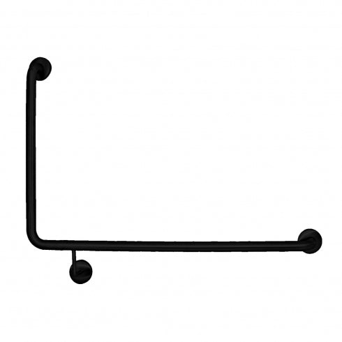 Toilet Grab Rail Matte Black RH 950mm x 600mm