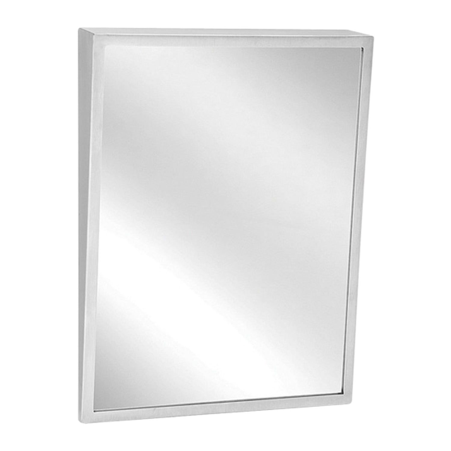 Surface Mounted Tilt Mirror Stainless Steel and Glass