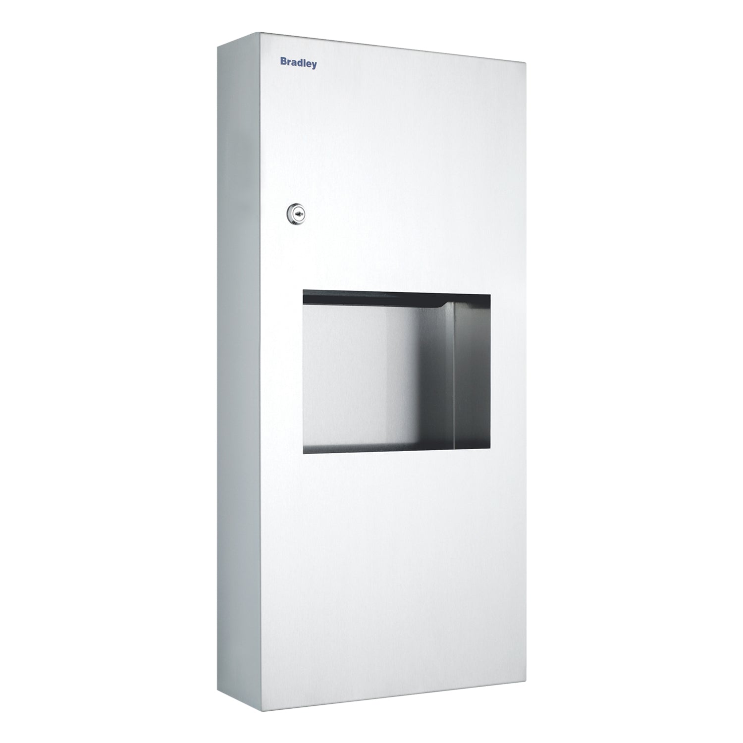 Combination 2 in 1 Unit Contemporary Series Recessed Towel and Waste Receptacle