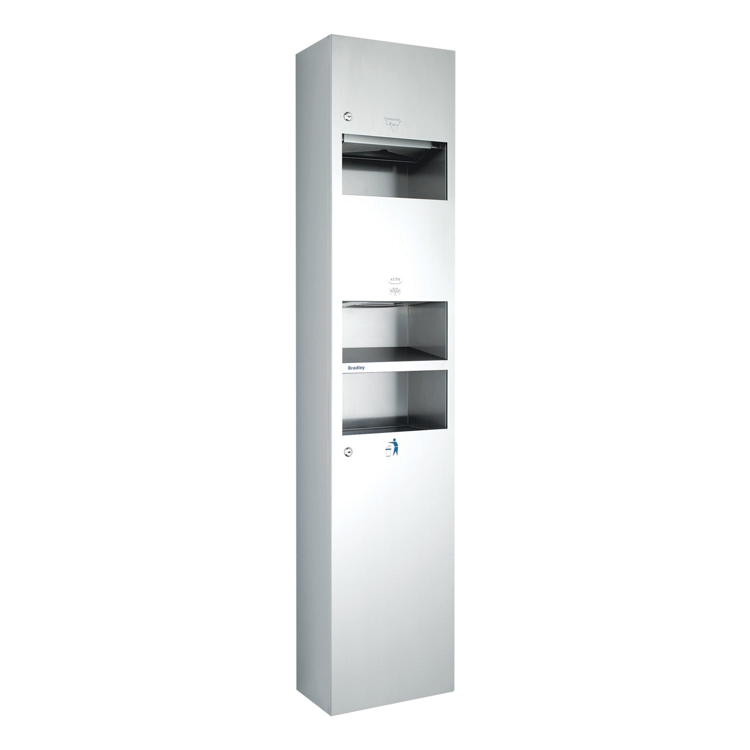 Hand Dryer and Towel Dispenser Recessed 3 in 1 Combination