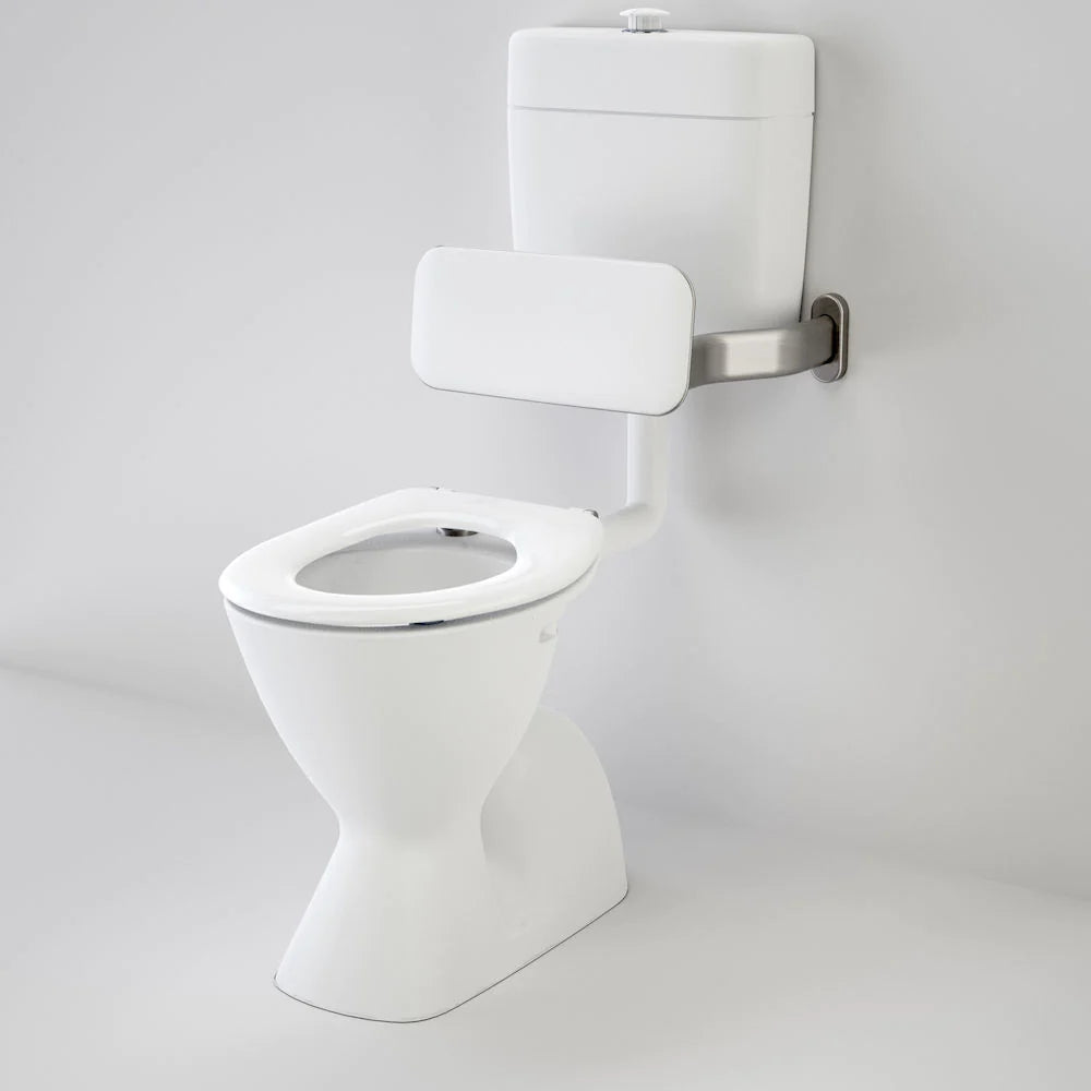 Cosmo Care V2 Connector (S Trap) Suite with Backrest and Caravelle Care Single Flap Seat - White
