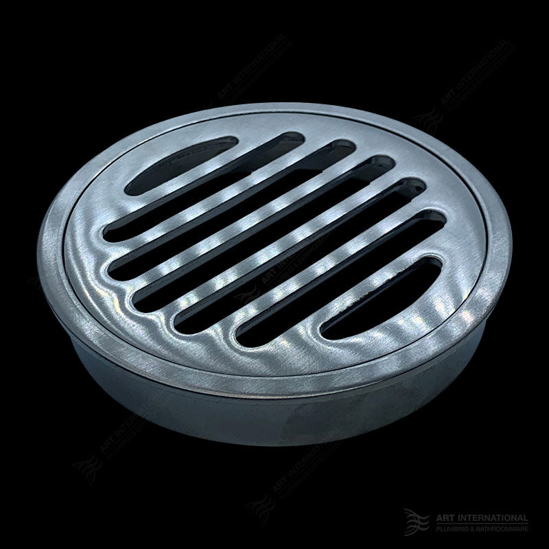 Brass Round Push In Floor Wastes