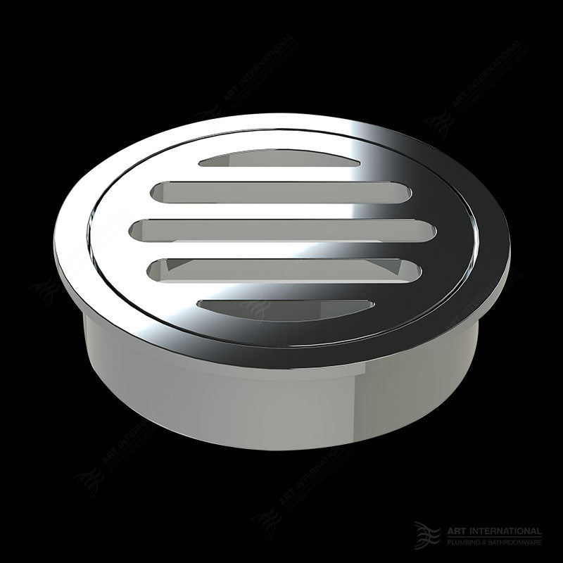 Brass Round Push In Floor Wastes