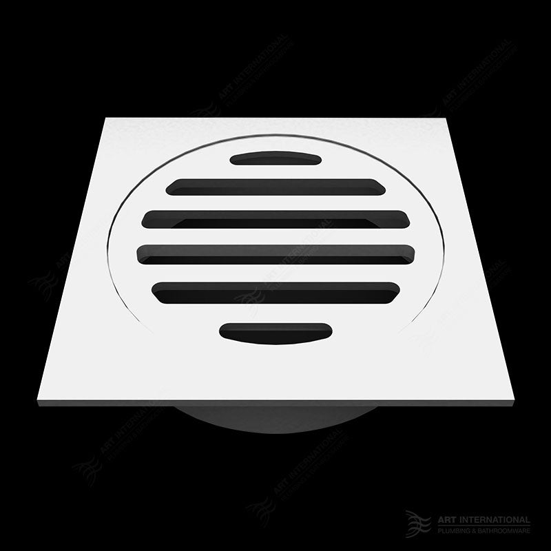 Brass Square Push In Floor Wastes