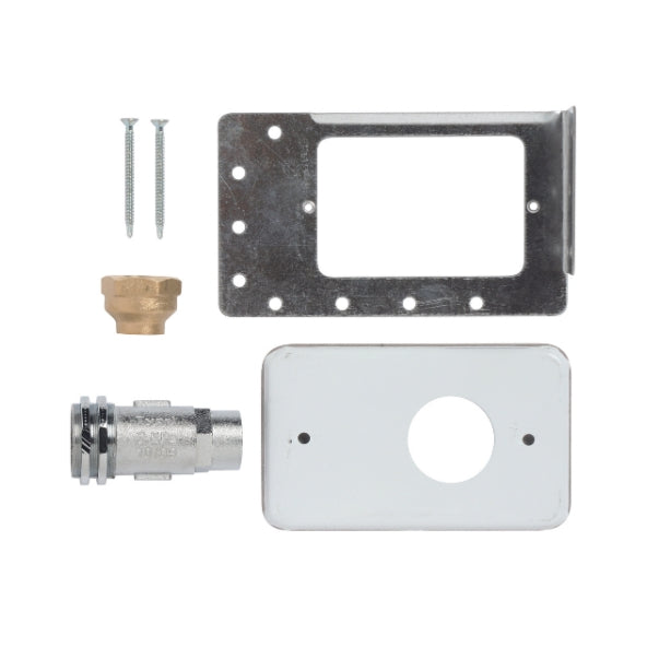 Kit Socket Wall Straight Thru Ss Screw Cap Seal