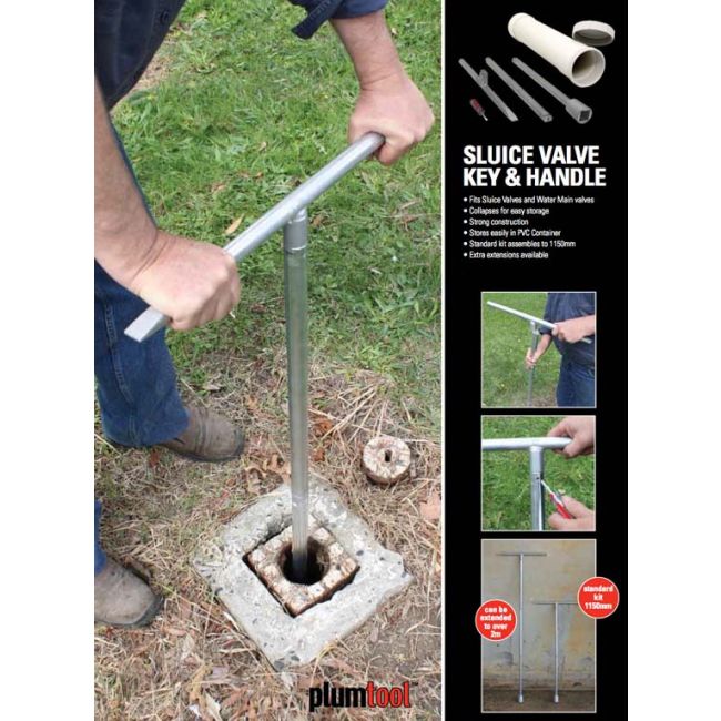 Plumtool Sluice Valve Key and Handle