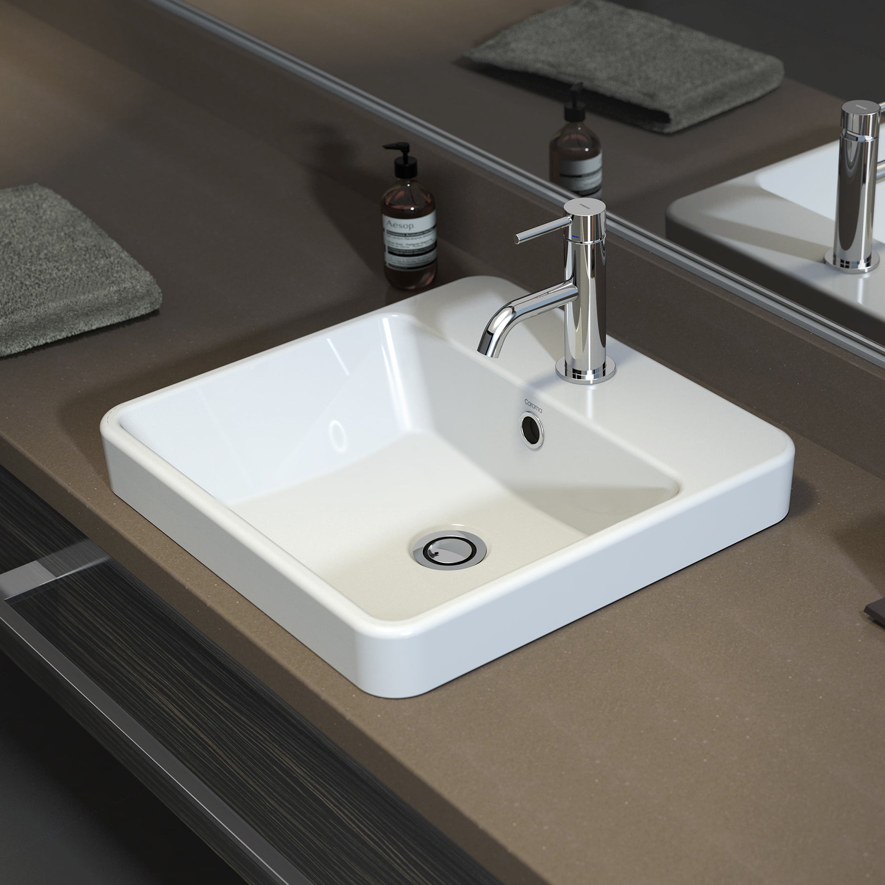 Carboni Seamless Inset Vanity Basin 1TH OF