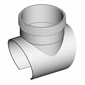 DWV Snap On Tee 100mm