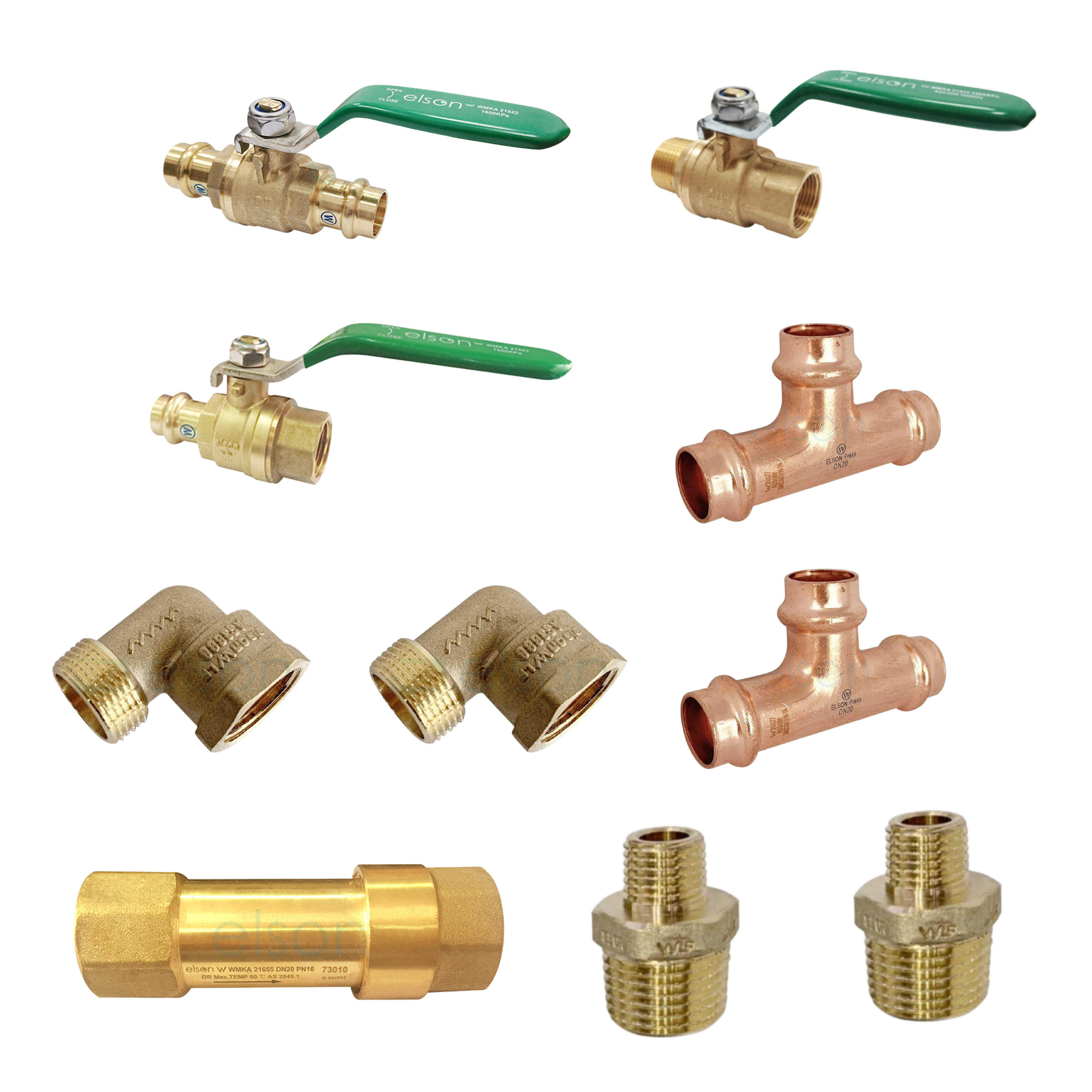 Water Filtration Installation Kit - Brass and Copper fittings