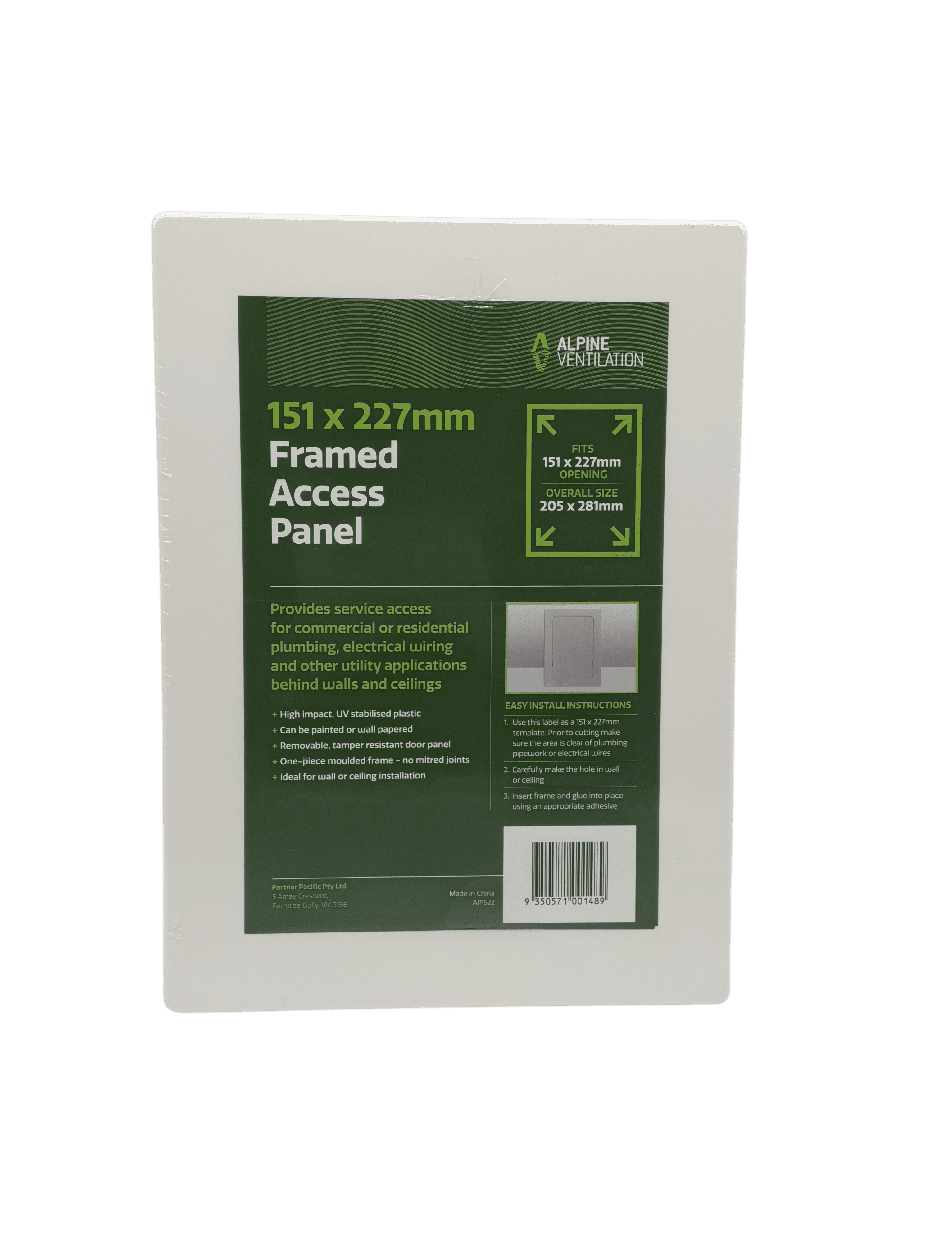 Framed Access Panel 150 x 225mm - AP1522