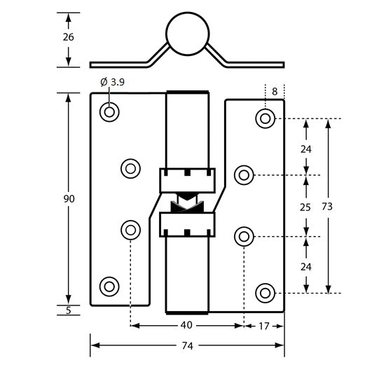 206 Gravity Hinge - Visible Fix