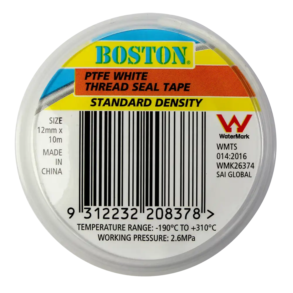Standard Density White Thread Seal Tape 12mm x 10m