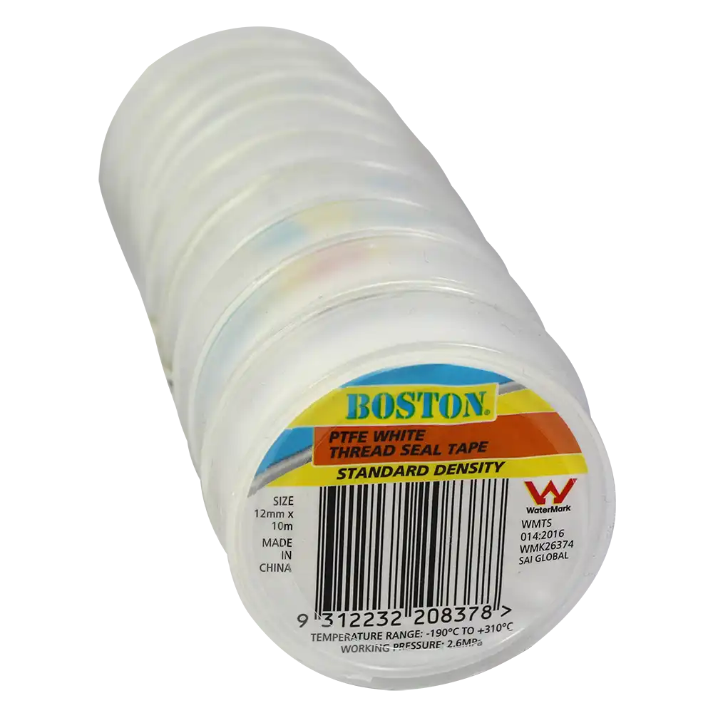 Standard Density White Thread Seal Tape 12mm x 10m