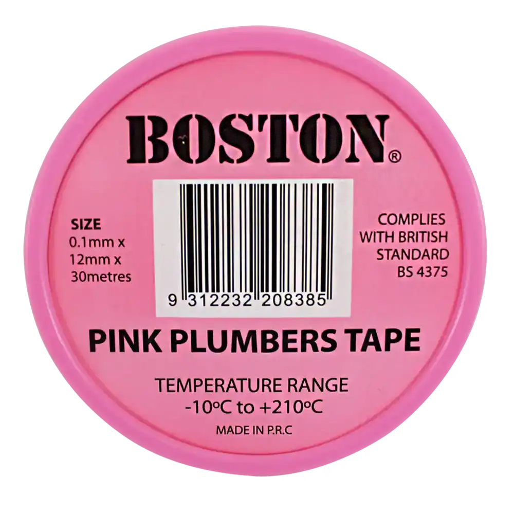 Standard Density Pink Thread Seal Tape 12mm x 30m