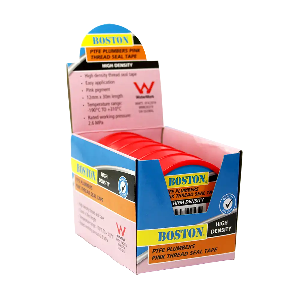 High Density Pink Thread Seal Tape 12mm x 30m