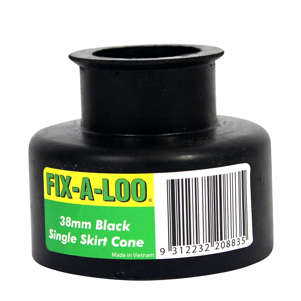 Flush Cone Single Skirt Black 40mm