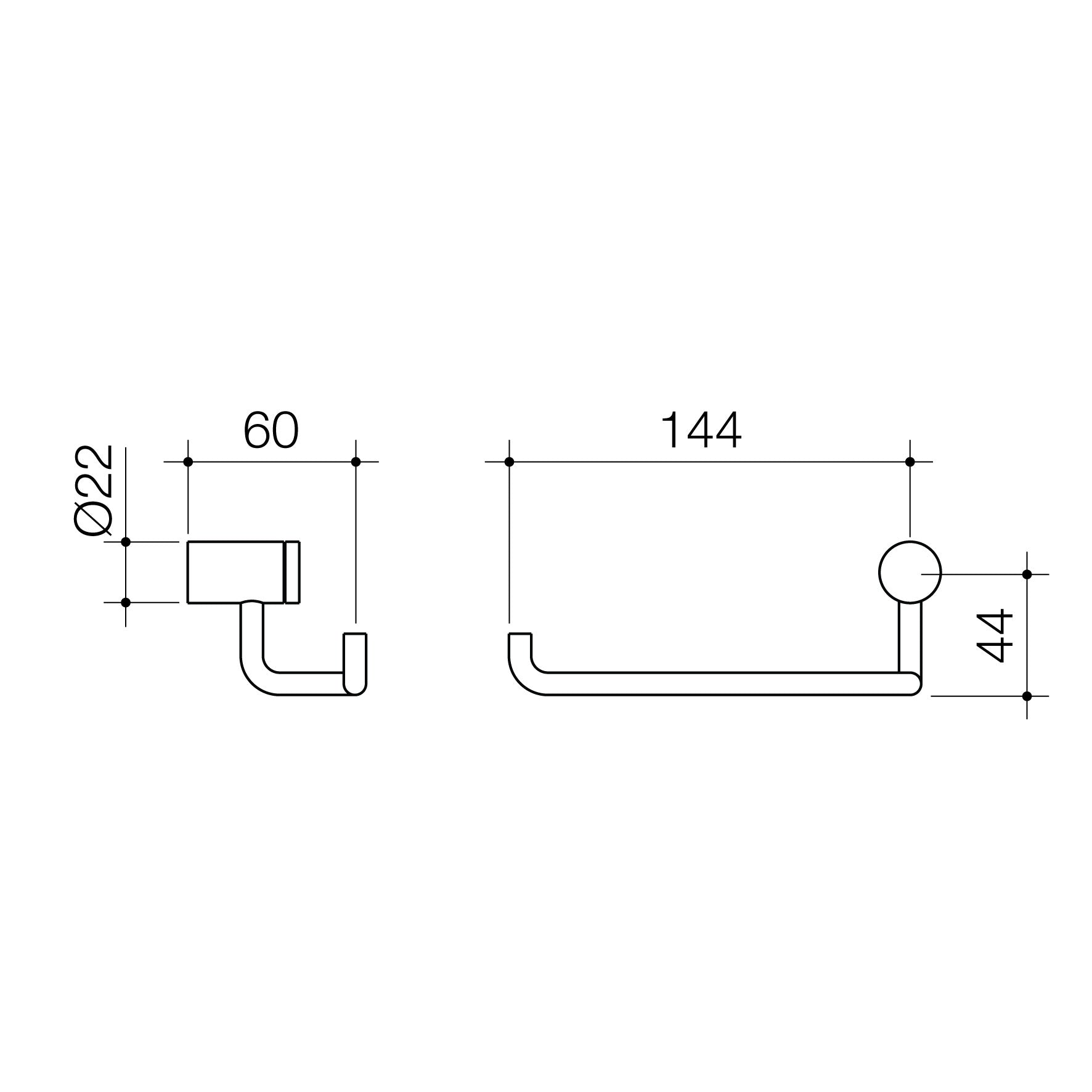 Titan Stainless Steel Toilet Roll Holder