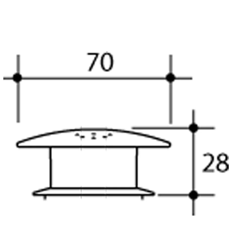 Round Care Button - White