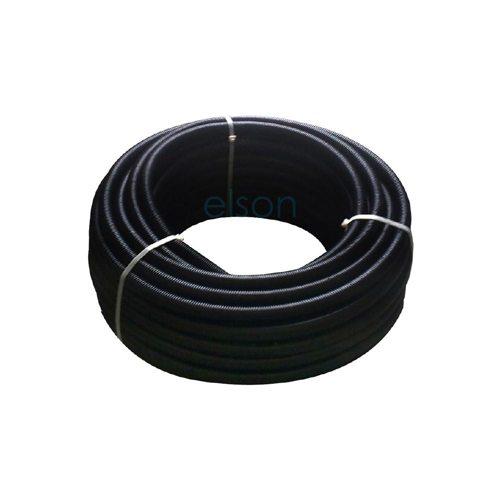 Black PEX Coil on white background