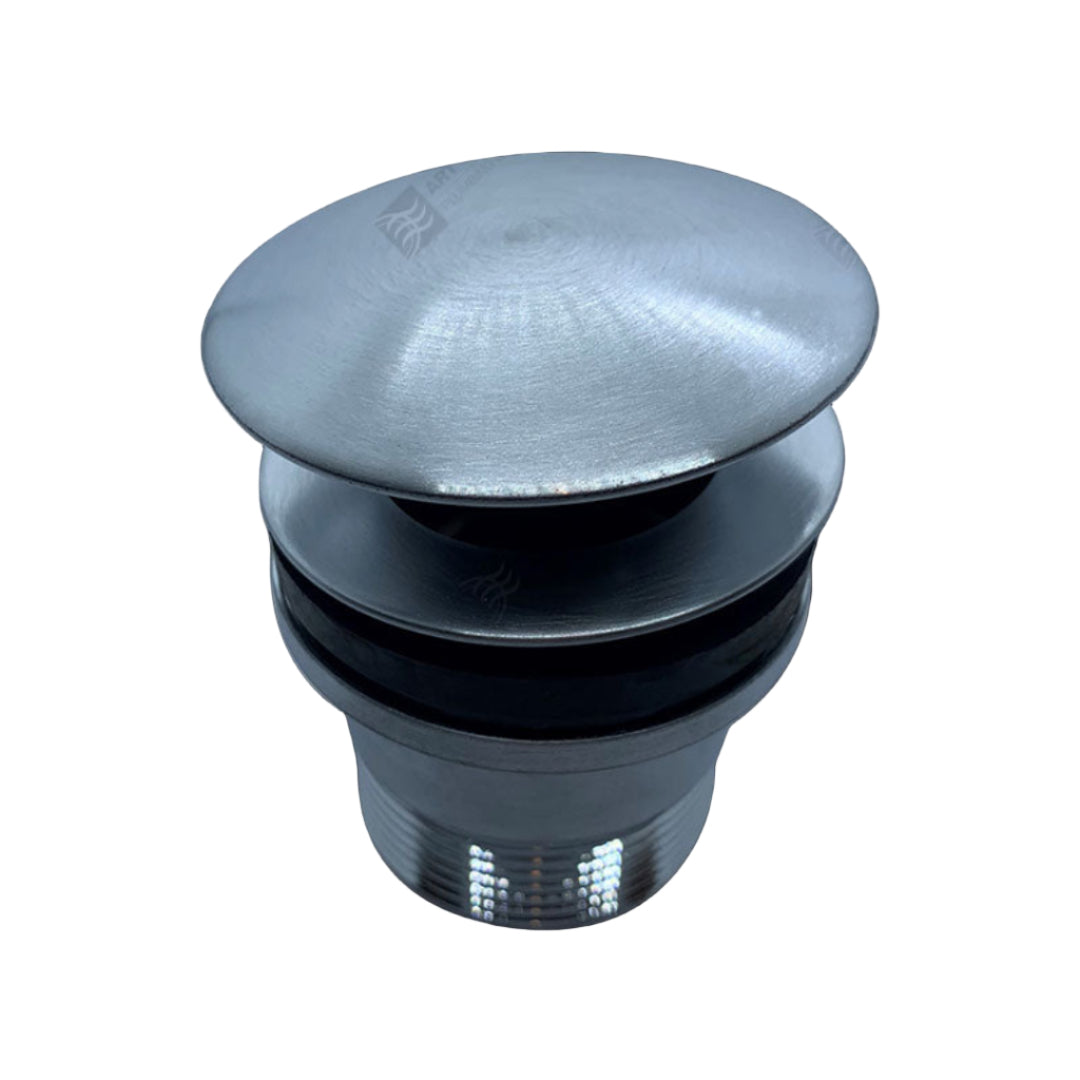 mushroom-shaped pop-up drain plug.