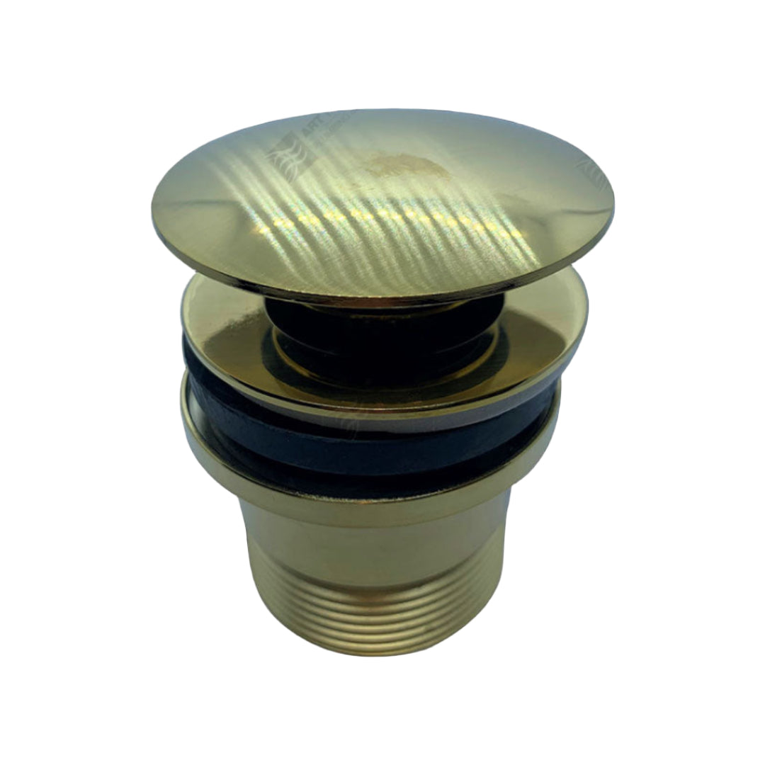 mushroom-shaped pop-up drain plug.