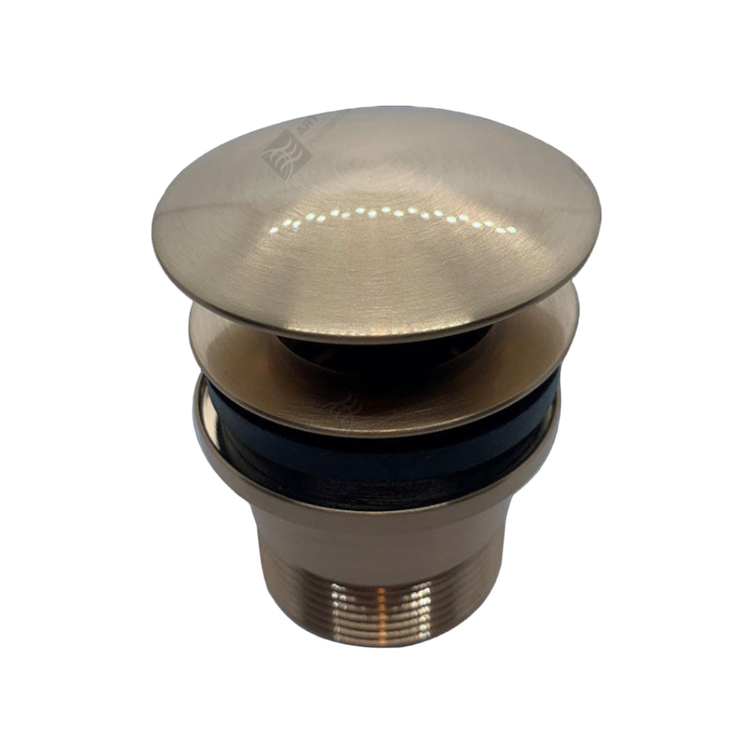 mushroom-shaped pop-up drain plug.