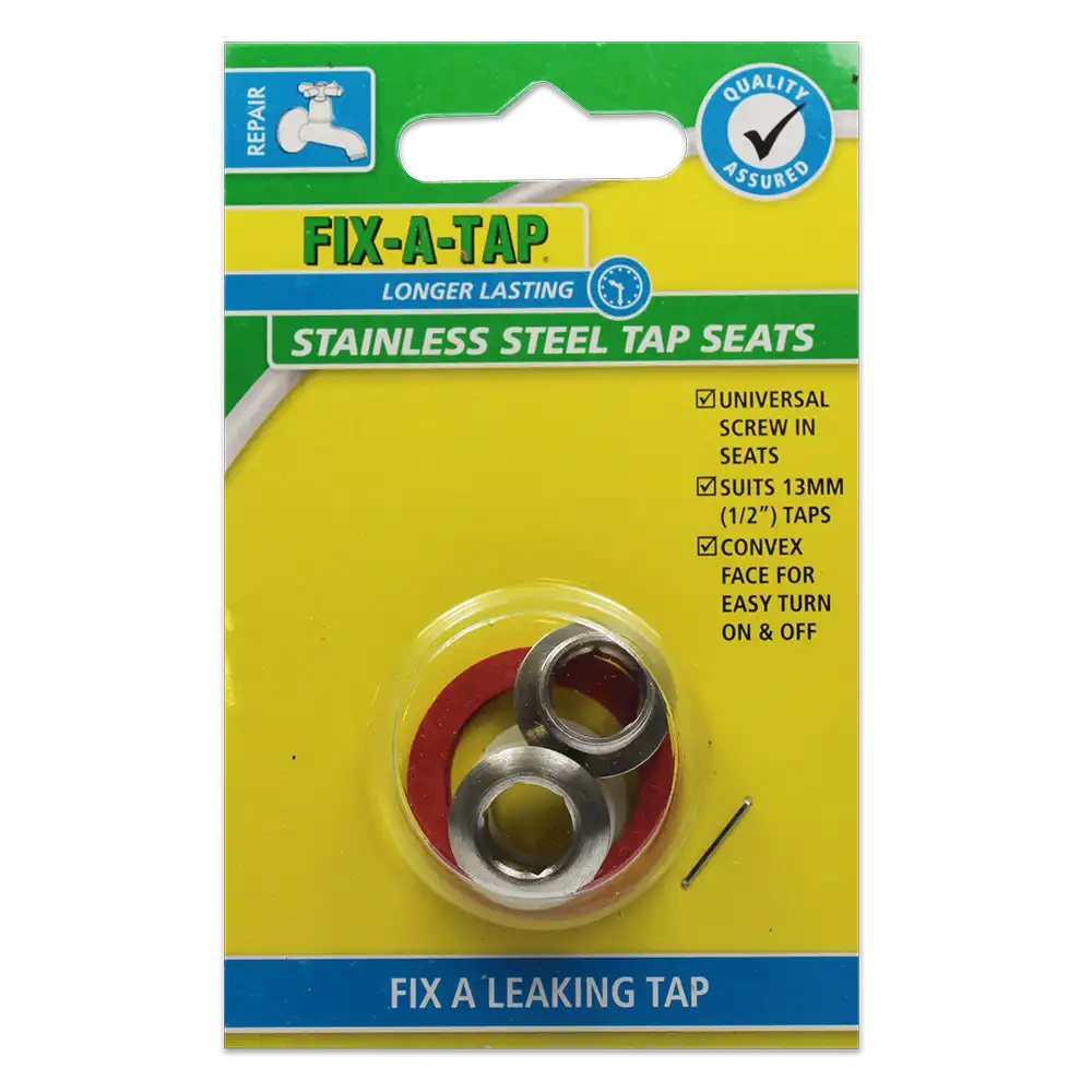 Stainless Steel Tap Seat – Screw In 13mm Pack of 2