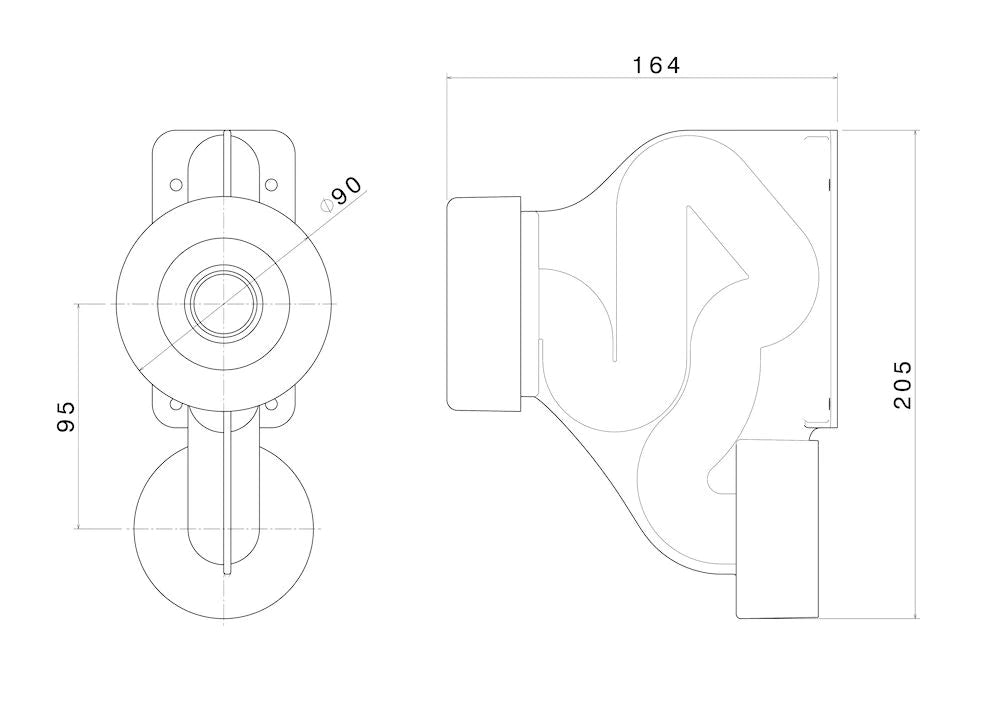 Caroma 0.8 L Siphonic Trap
