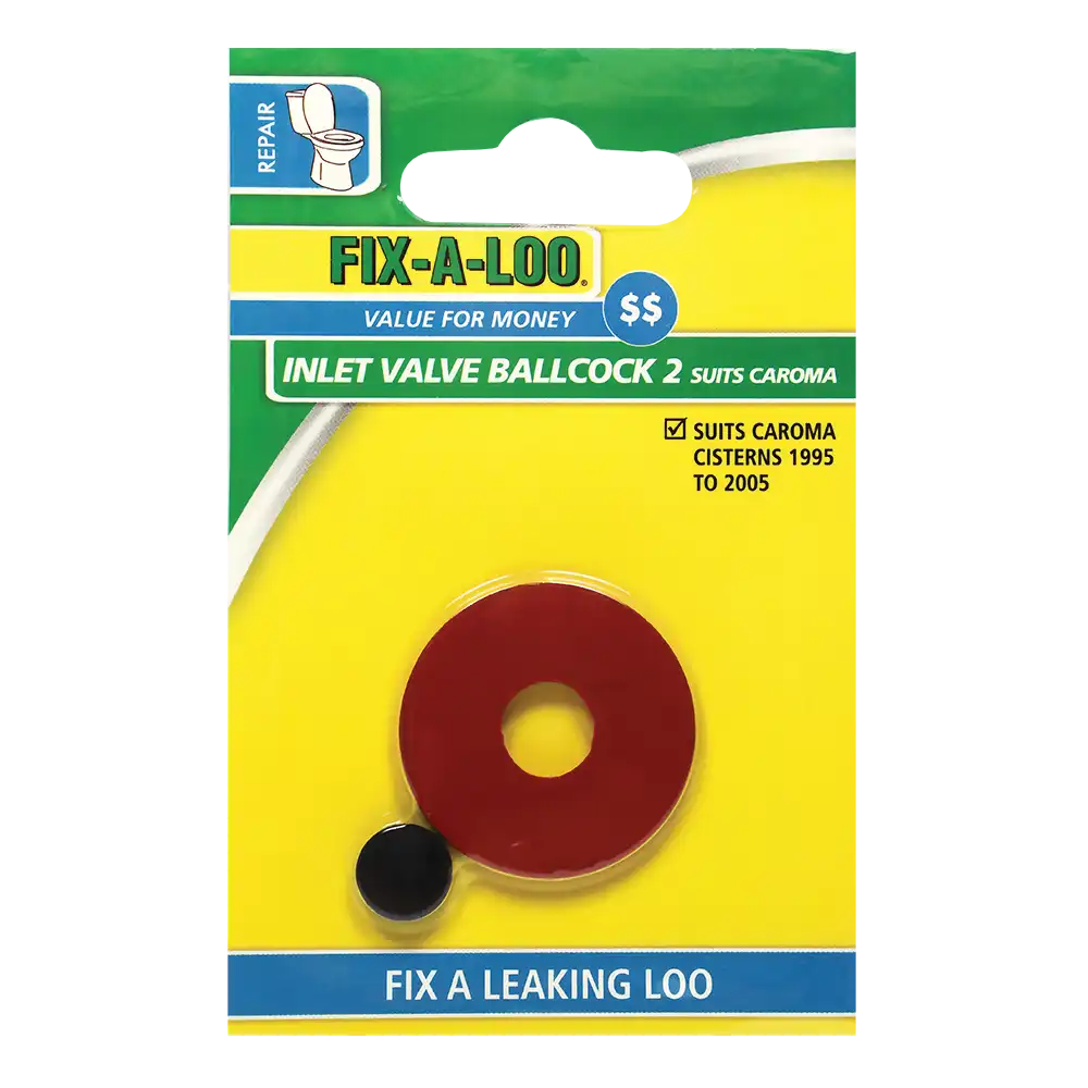 Ballcock Washer #2 – Red – Suits Caroma Cisterns 1995 to 2005 Pack of 2