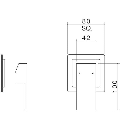 QUATRO BTH SHWR MXR TRIM KIT S