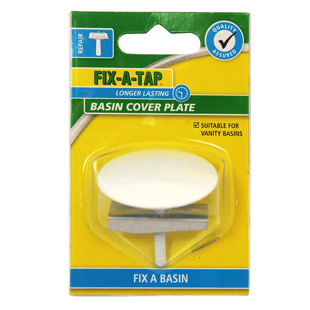 Sink & Basin Cover Plate White 50mm