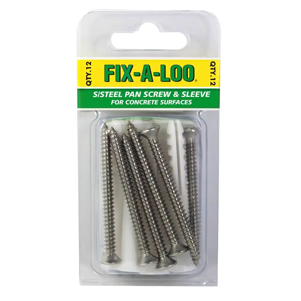 Pan Screw & Anchor Concrete Floor 63mm Pack of 12