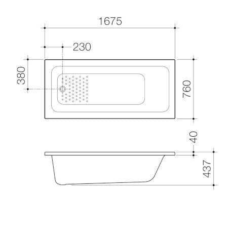 Vivas 1675 Anti-Slip Bath