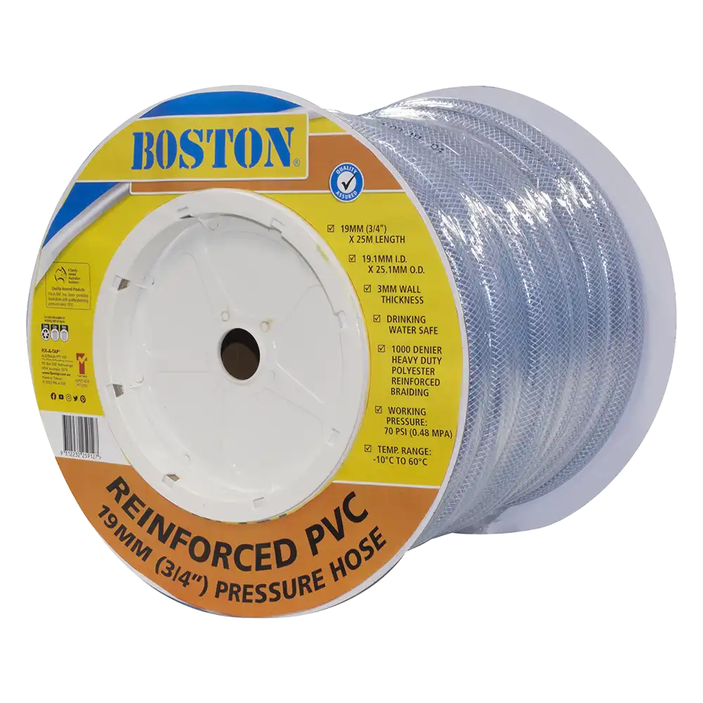 Clear PVC Reinforced Pressure Hose 19mm