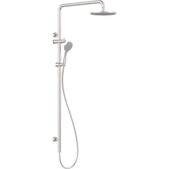 Linear Twin Waters™ - Top Inlet Brushed Nickel Streamjet™ 650mm